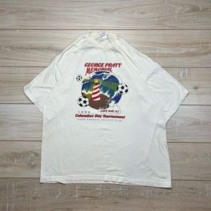 Vintage 90s Soccer tee size XL🔥🔥